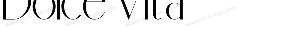 Dolce Vita字体转换